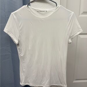 Abercrombie & Fitch White Short Sleeve Tee